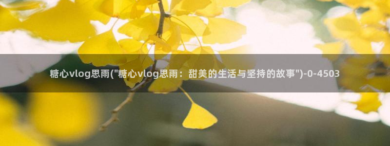国产糖心vlog免费：糖心vlog思雨(\
