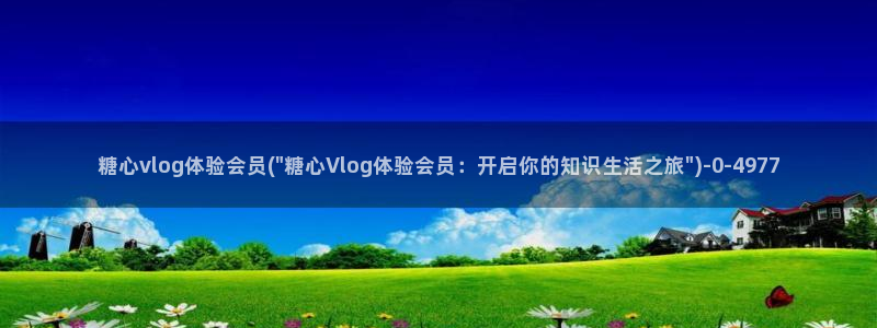 灵犀糖心vlog