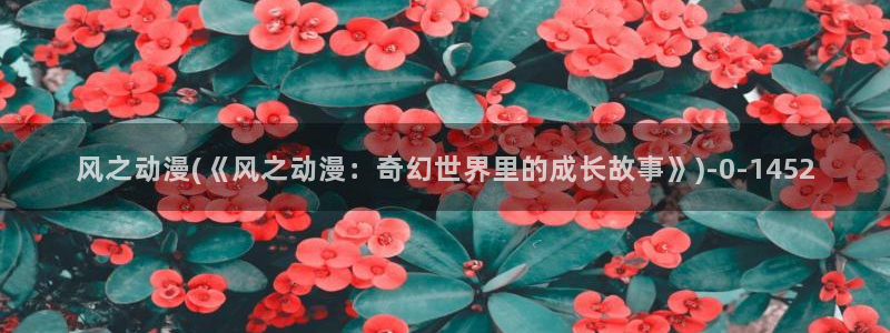 恋爱暴君动漫：风之动漫(《风之动漫：奇幻世界里的成长故事》)